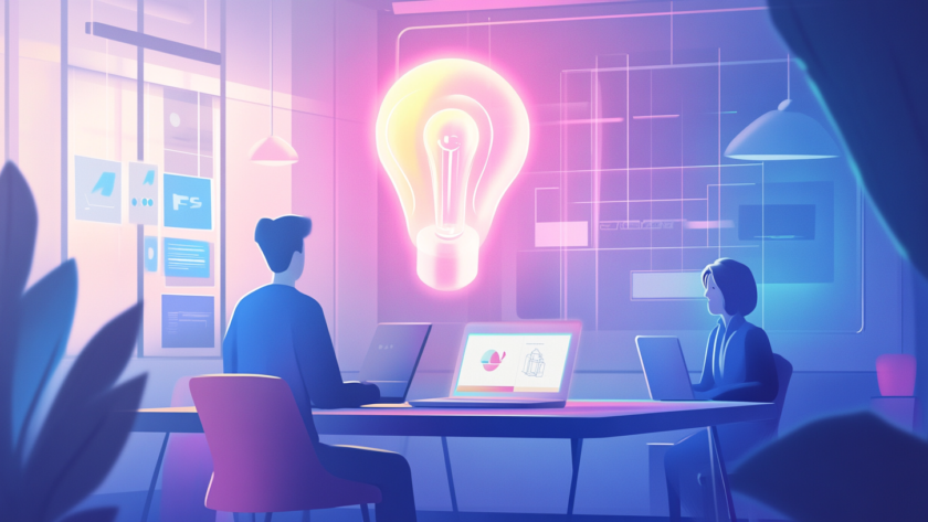 Diseñador gráfico trabajando en la identidad de marca con una agencia creativa, revisando colores y tipografías en una pantalla digital.