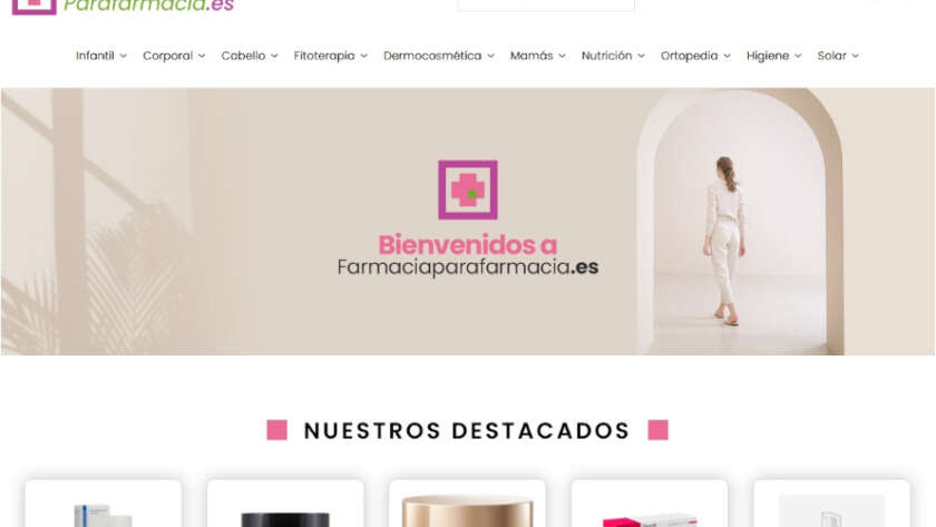 Web de Farmacia Parafarmacia diseñada por GrupoDW
