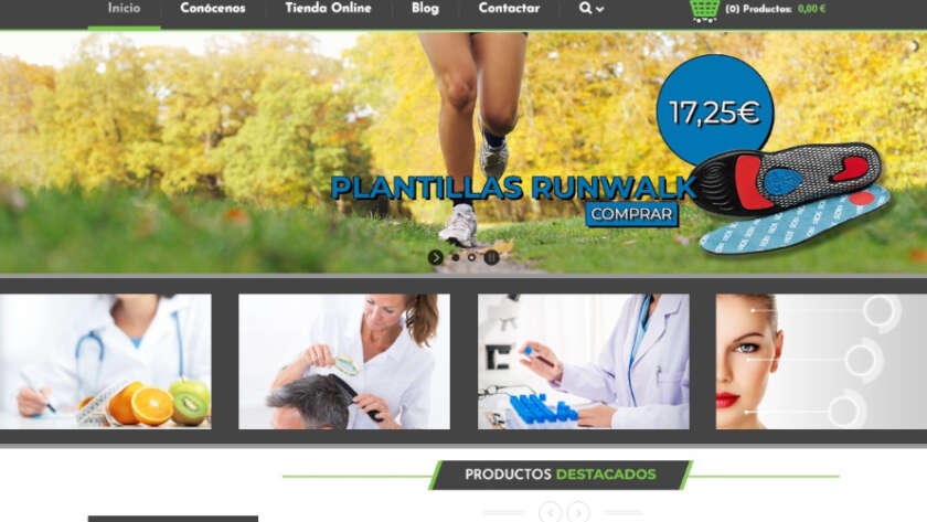 Web de Farmacia Las 24h diseñada por GrupoDW