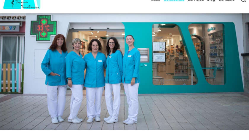Web de Farmacia Fuente Nueva diseñada por GrupoDW
