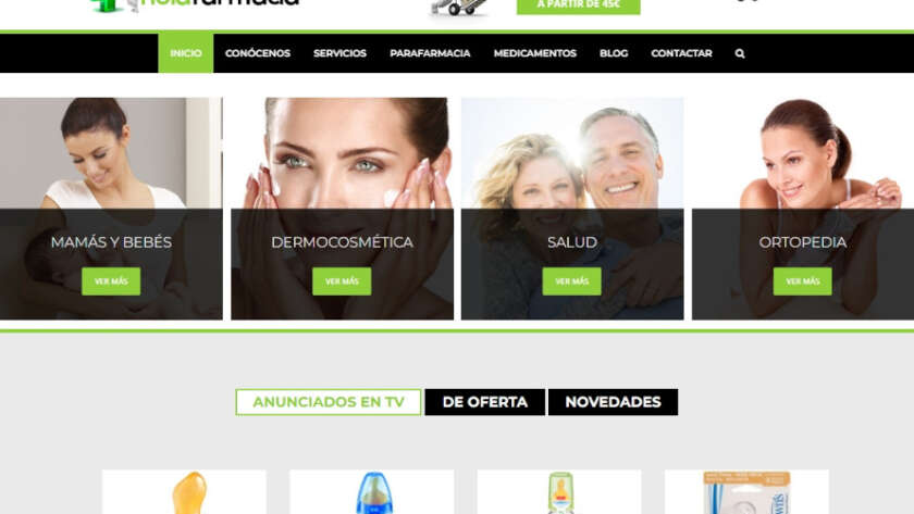 Web de Hola Farmacia diseñada por GrupoDW