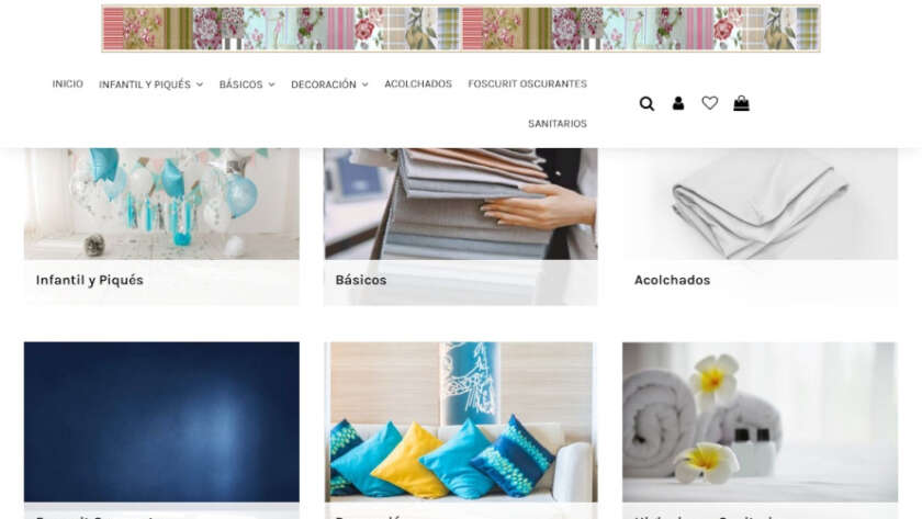 Web de La Casa de las Telas diseñada por GrupoDW