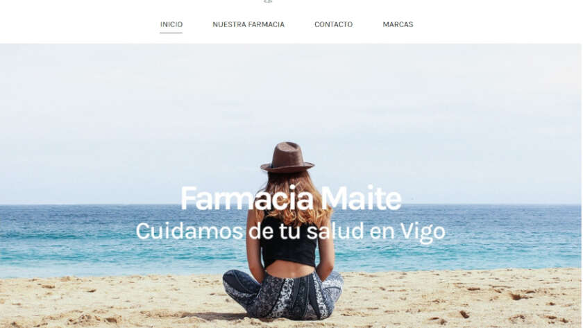 Web de Farmacia Maite García Peña diseñada por GrupoDW