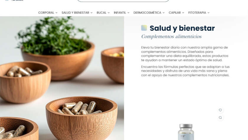 Web de La Farmacia de Sandra diseñada por GrupoDW