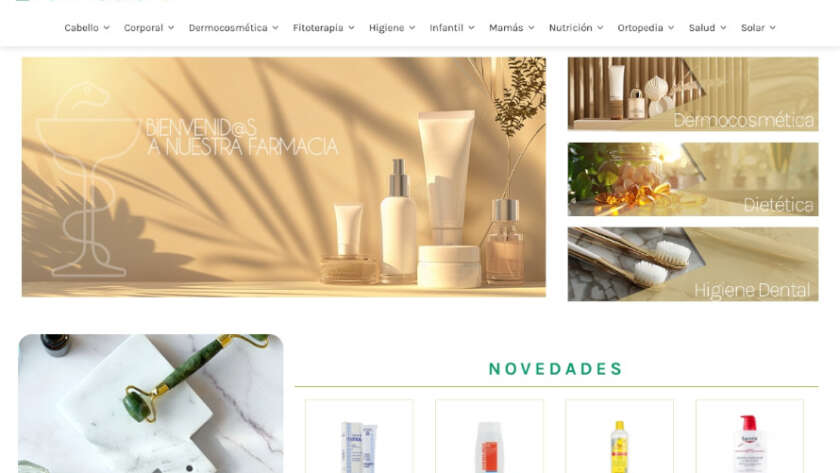Web de Farmacia Pan diseñada por GrupoDW