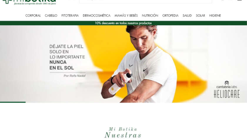 Web de Mi Botika diseñada por GrupoDW