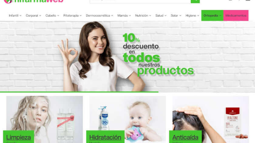 Web de Mi Farma web diseñada por GrupoDW