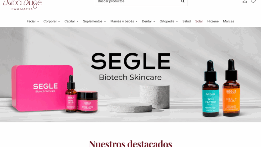 Web de Farmacia Alba Augé diseñada por GrupoDW