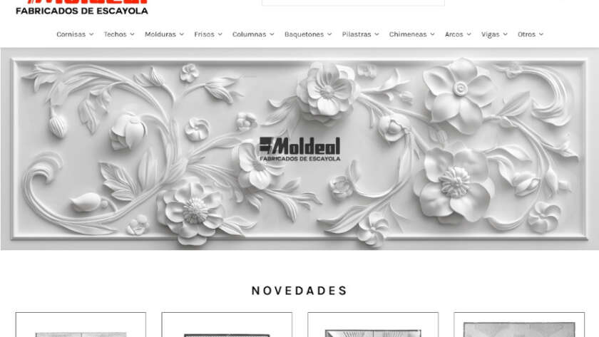 Web de Moldeal diseñada por GrupoDW