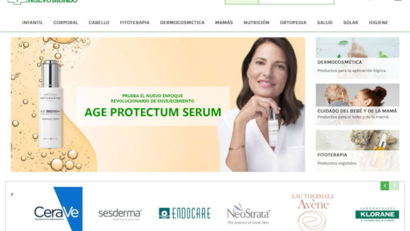 Web de Farmacia nuevomundo diseñada por GrupoDW
