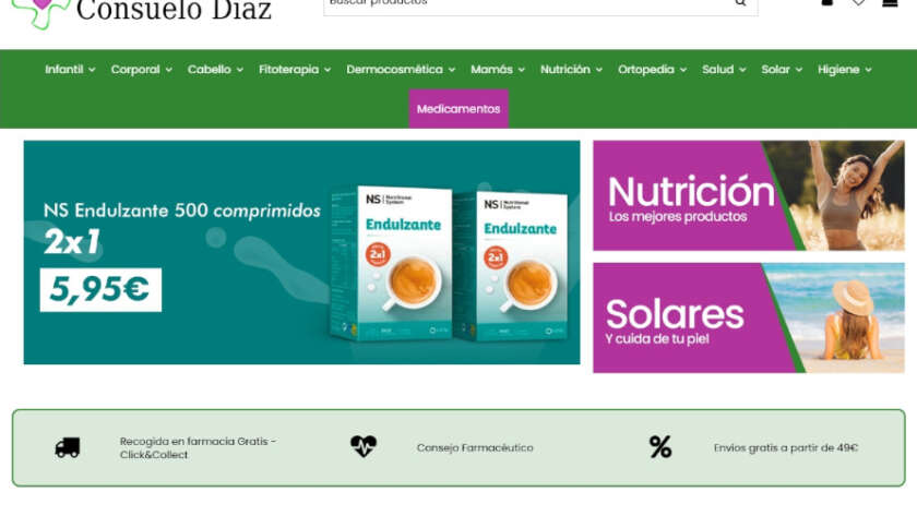 Web de Consuelo Díaz diseñada por GrupoDW
