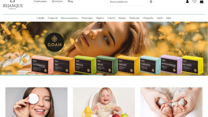 Web de Farmacia Bejanque diseñada por GrupoDW