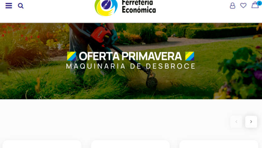 Web de Ferretería Económica diseñada por GrupoDW