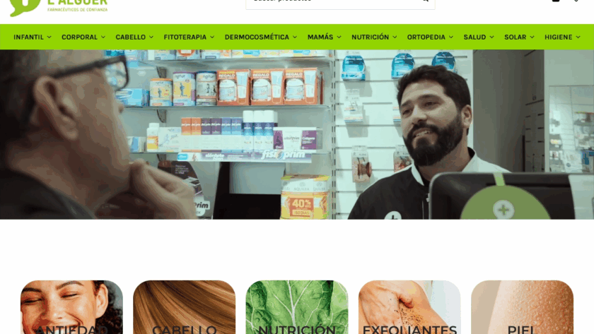 Web de Farmacia Lalguer diseñada por GrupoDW
