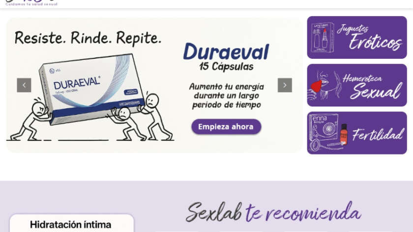 Web de Sexlab diseñada por GrupoDW
