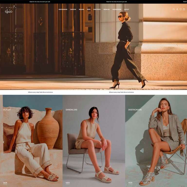 Web de Mi Rincón Chic diseñada por GrupoDW